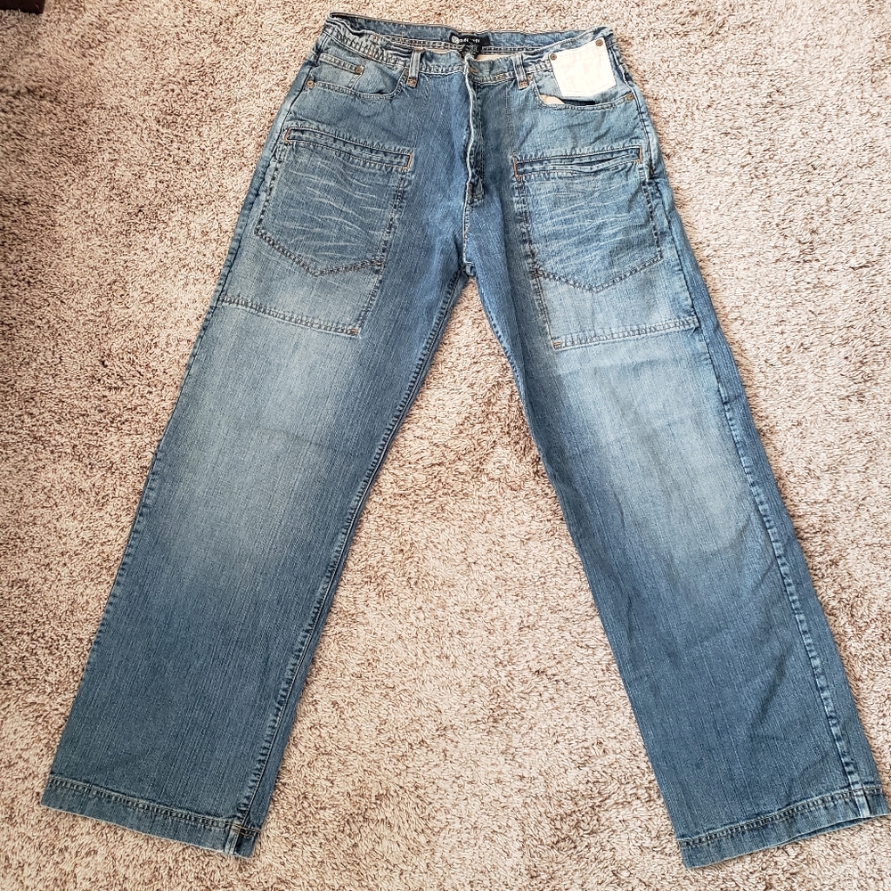 Sean John men's indigo jeans with extra pockets
